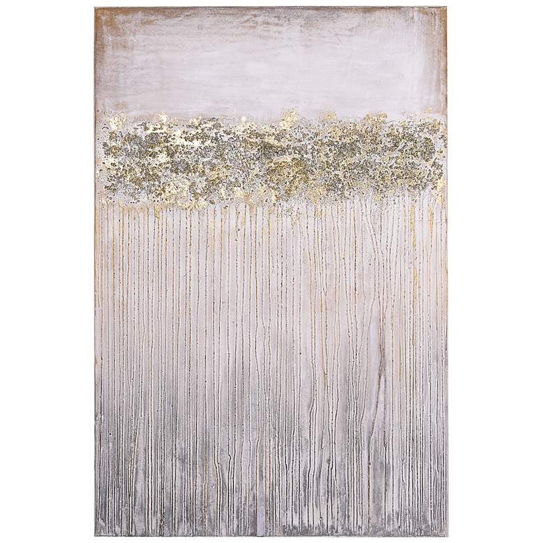 Image 2 Dust 60" High Textured Metallic Canvas Wall Art