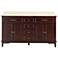 Dustin 60" Wide Tobacco 4-Door Double Sink Vanity