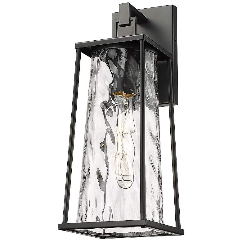 Image 3 Dutton 16" High Powder-Coated Black Outdoor Wall Light more views