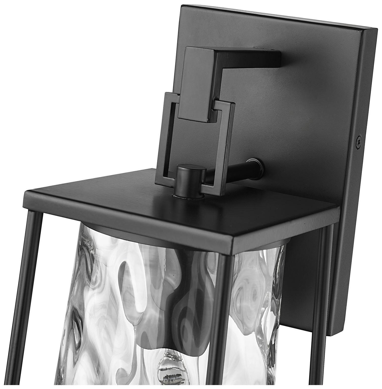 Image 6 Dutton 16" High Powder-Coated Black Outdoor Wall Light more views