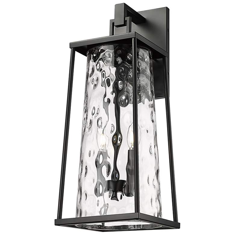 Image 3 Dutton 23 1/2" High Black 2-Light Outdoor Wall Light more views