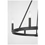 5_Dutton 27 3/4" Wide Black Coal 6-Light Chandelier more views