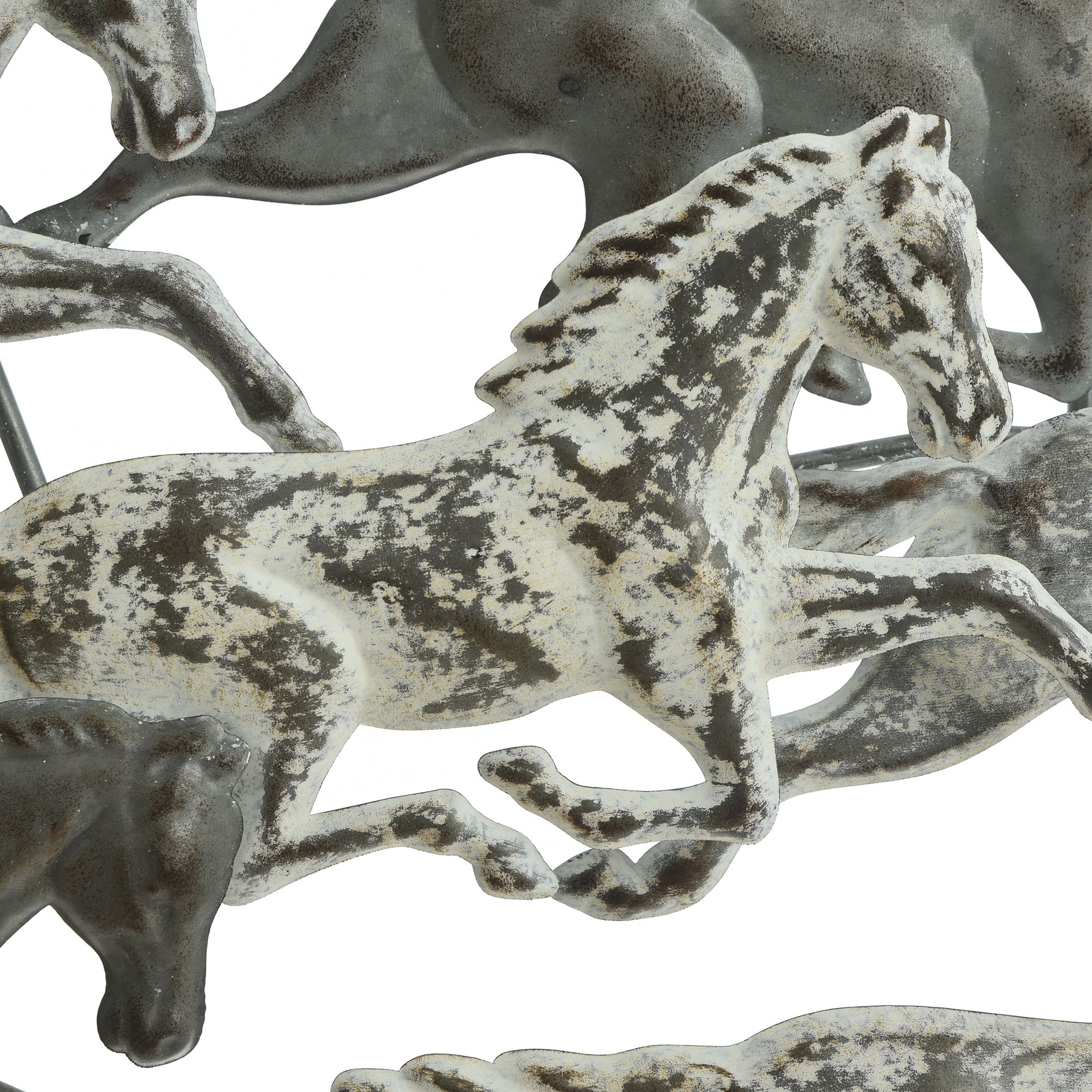 Image 5 Dutton 41"W x 17"H Off to the Races Metal Wall Art more views