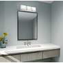 Duval 3 Light Polished Chrome Bath Vanity