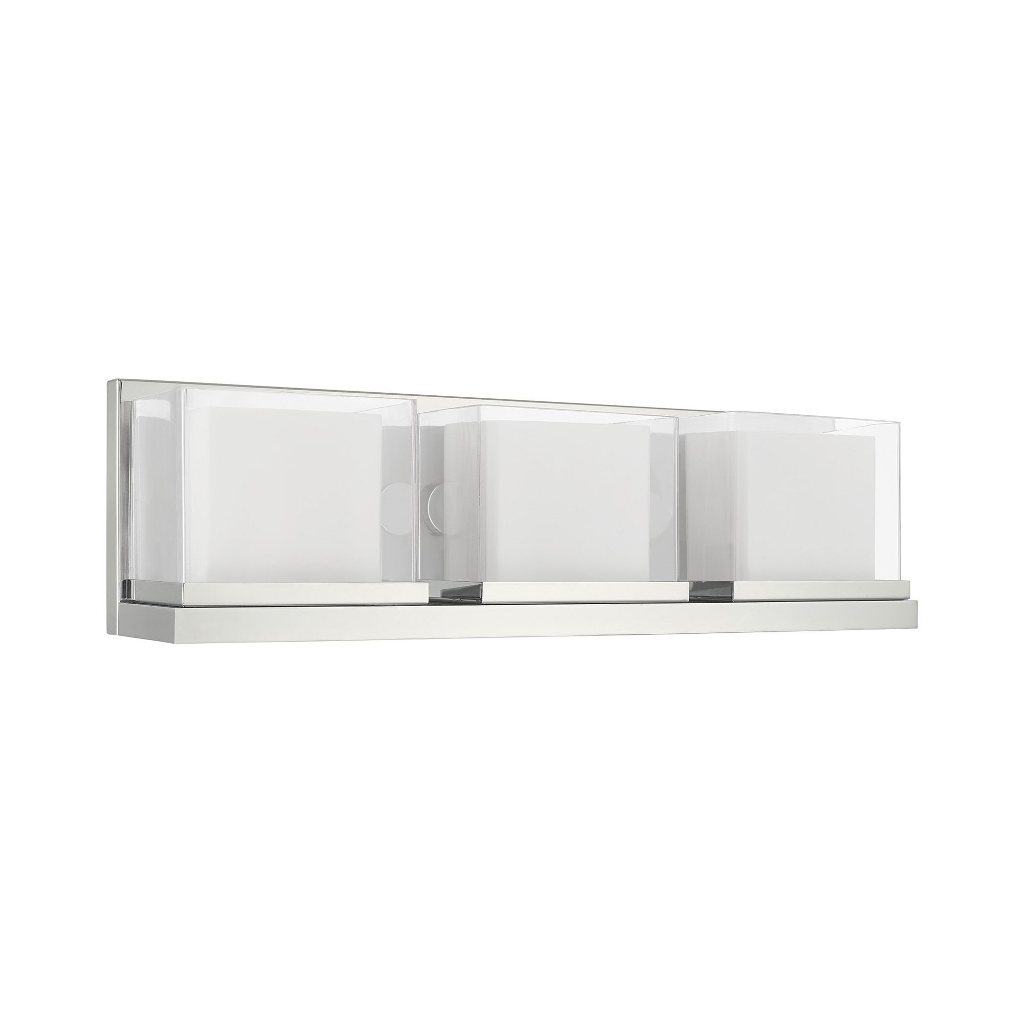 Image 4 Duval 3 Light Polished Chrome Bath Vanity more views