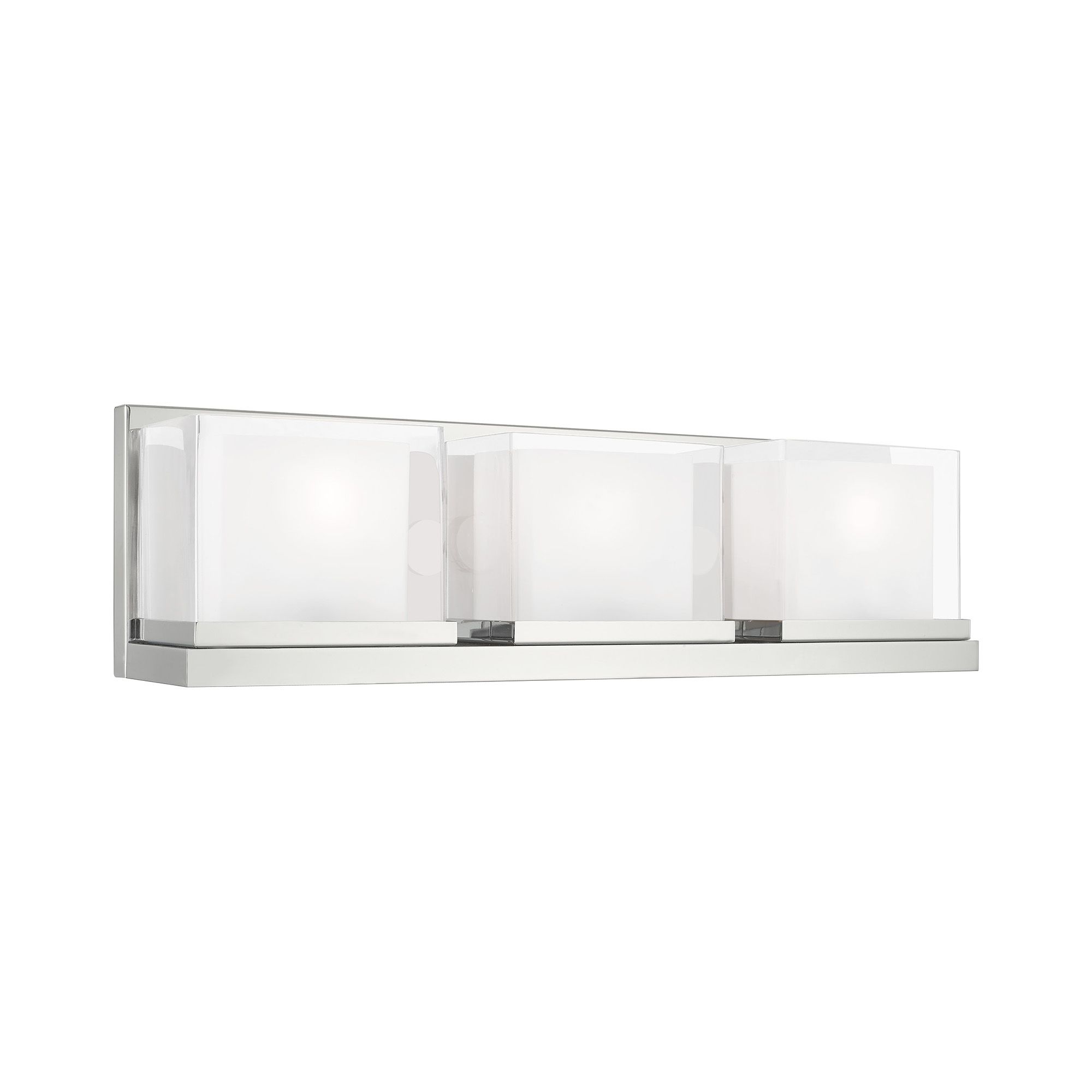 Image 7 Duval 3 Light Polished Chrome Bath Vanity more views