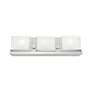 Duval 3 Light Polished Chrome Bath Vanity