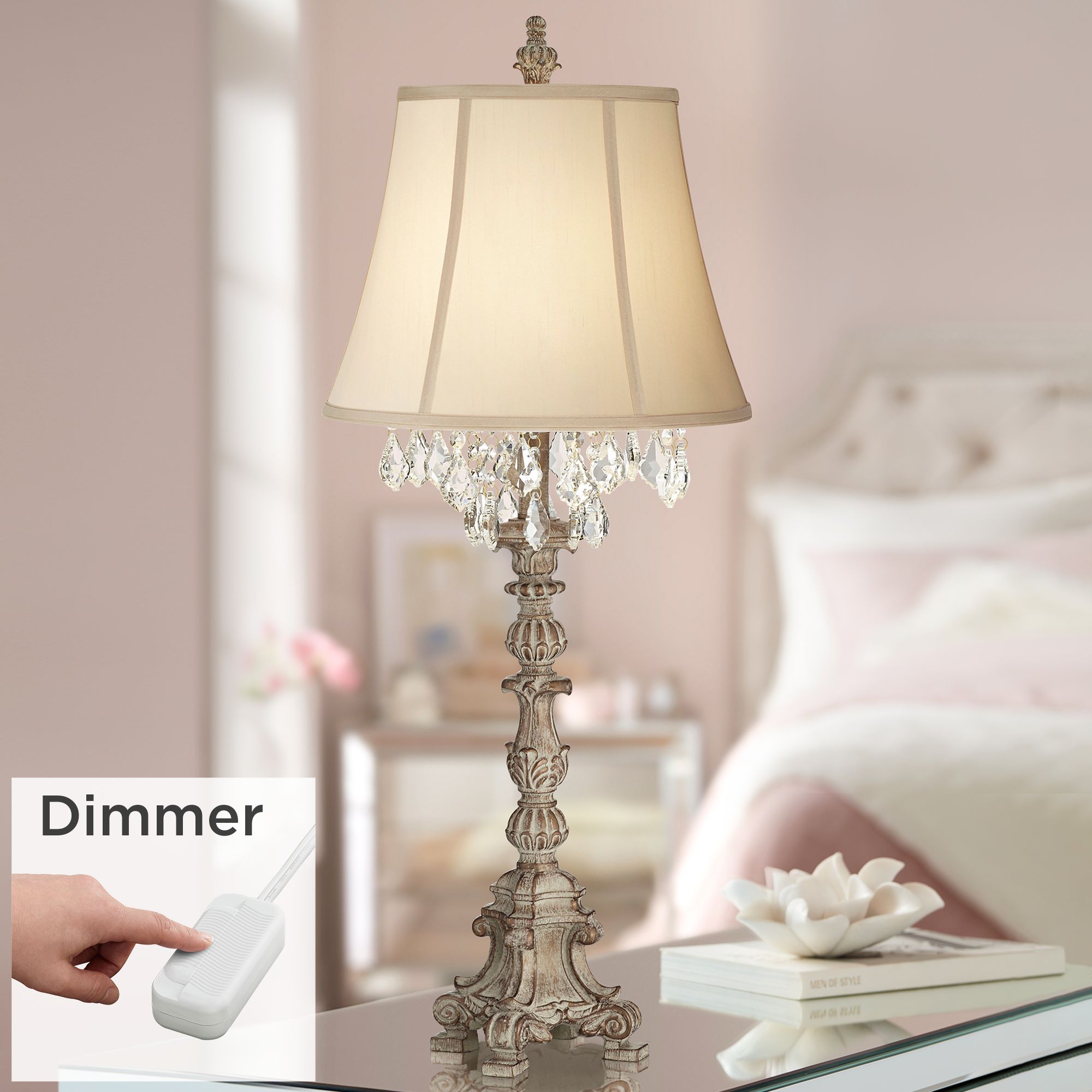 shabby chic lamps for bedroom