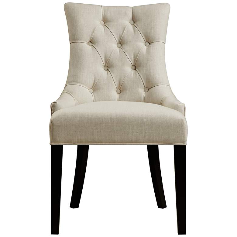 DuVal Textured Celine Flour Fabric Dining Side Chair more views