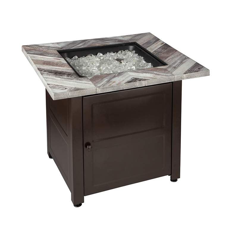 Image 3 Duvall 30" Wide LP Gas Fire Pit Table more views