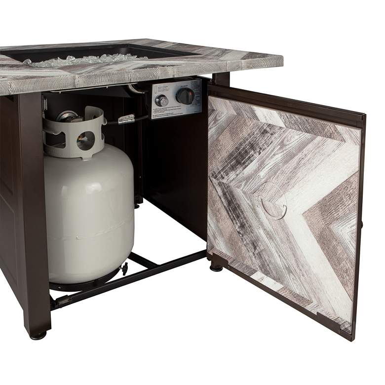 Image 5 Duvall 30" Wide LP Gas Fire Pit Table more views