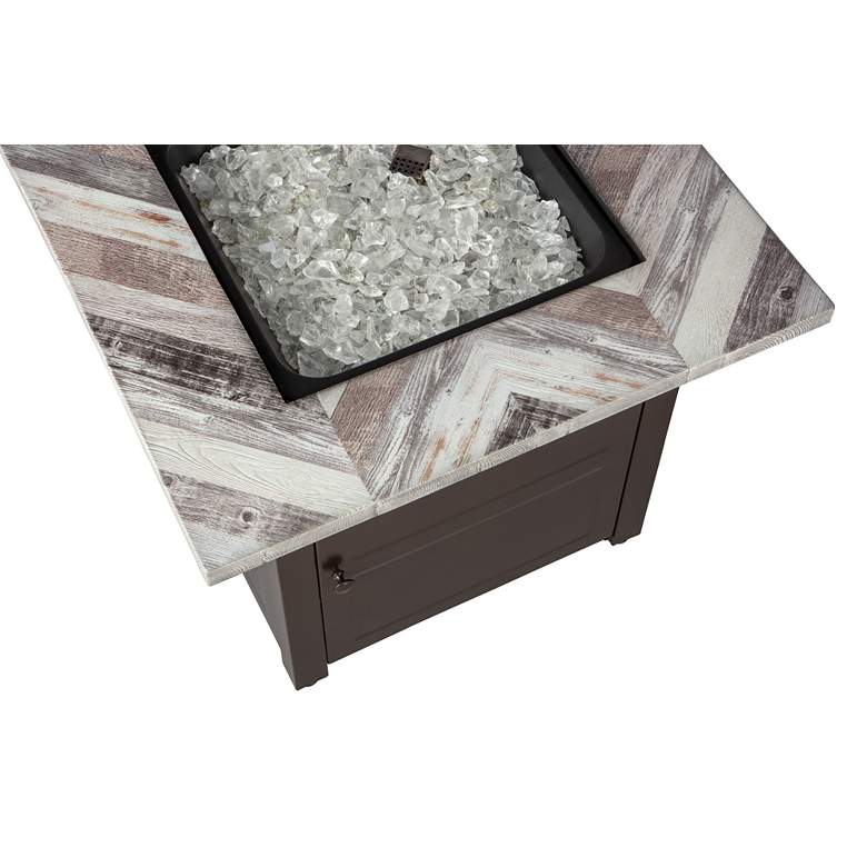 Image 7 Duvall 30" Wide LP Gas Fire Pit Table more views