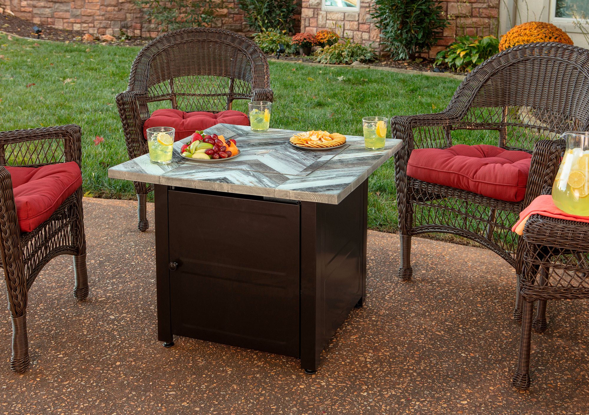 Duvall 30" Wide LP Gas Fire Pit Table