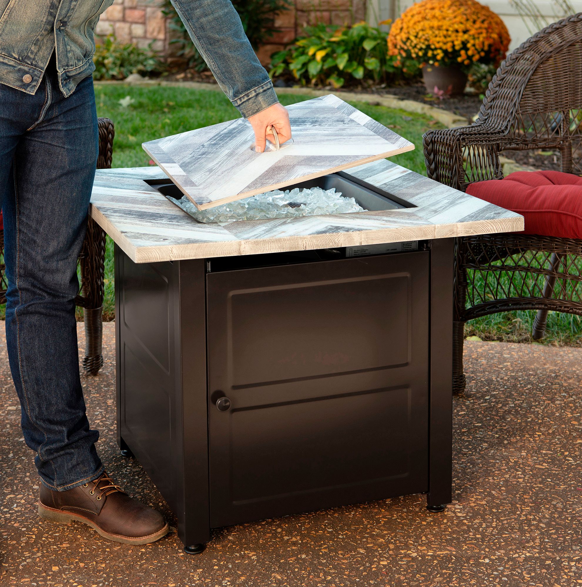 Duvall 30" Wide LP Gas Fire Pit Table