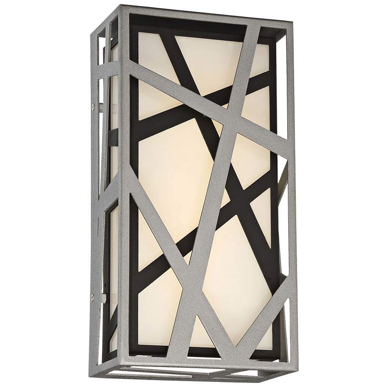 Image 1 Duvera 13 inch High Sand Silver and Black LED Wall Sconce