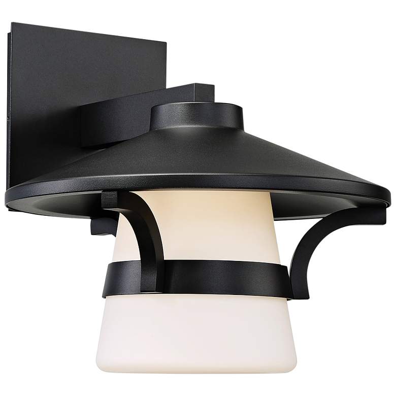 Image 1 dweLED Abode 11" High Black LED Outdoor Wall Light