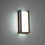 1_dweLED Axel 14" High Black Finish Modern LED Outdoor Wall Light