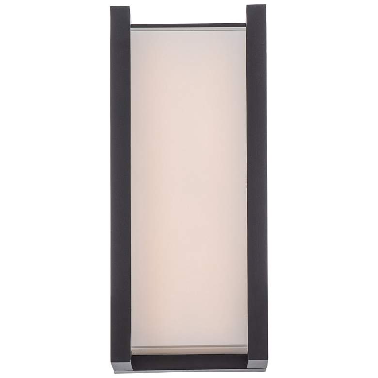 Image 2 dweLED Axel 14" High Black Finish Modern LED Outdoor Wall Light more views