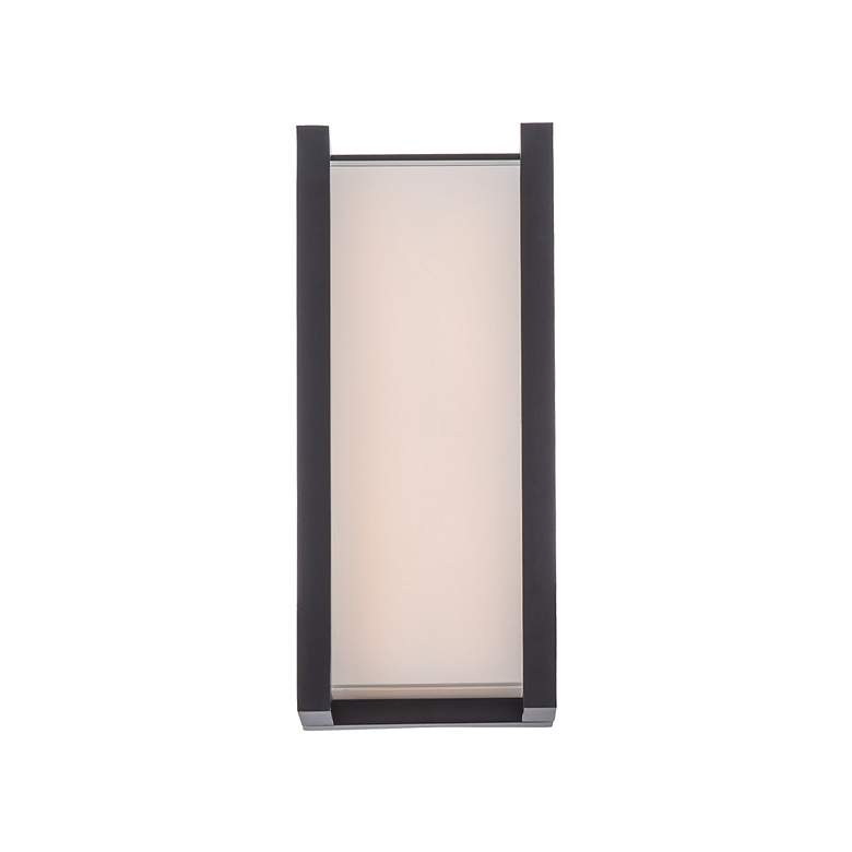 Image 3 dweLED Axel 14" High Black Finish Modern LED Outdoor Wall Light more views
