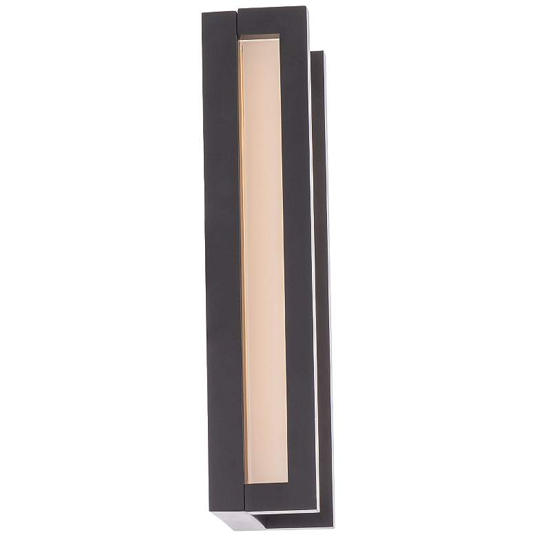 Image 3 dweLED Axel 14" High Black Finish Modern LED Outdoor Wall Light more views