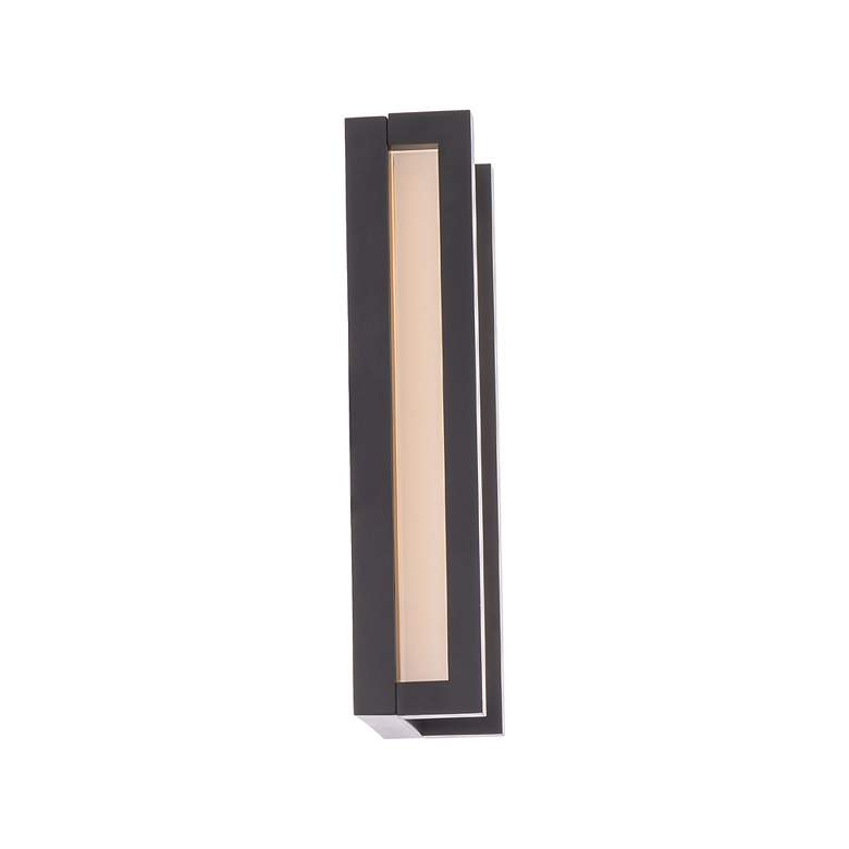 Image 4 dweLED Axel 14" High Black Finish Modern LED Outdoor Wall Light more views