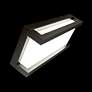 dweLED Axel 14" High Black Finish Modern LED Outdoor Wall Light