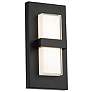 2_dweLED Bandeau 10" High Black LED ADA Outdoor Wall Light