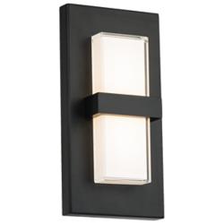 dweLED Bandeau 10" High Black LED ADA Outdoor Wall Light
