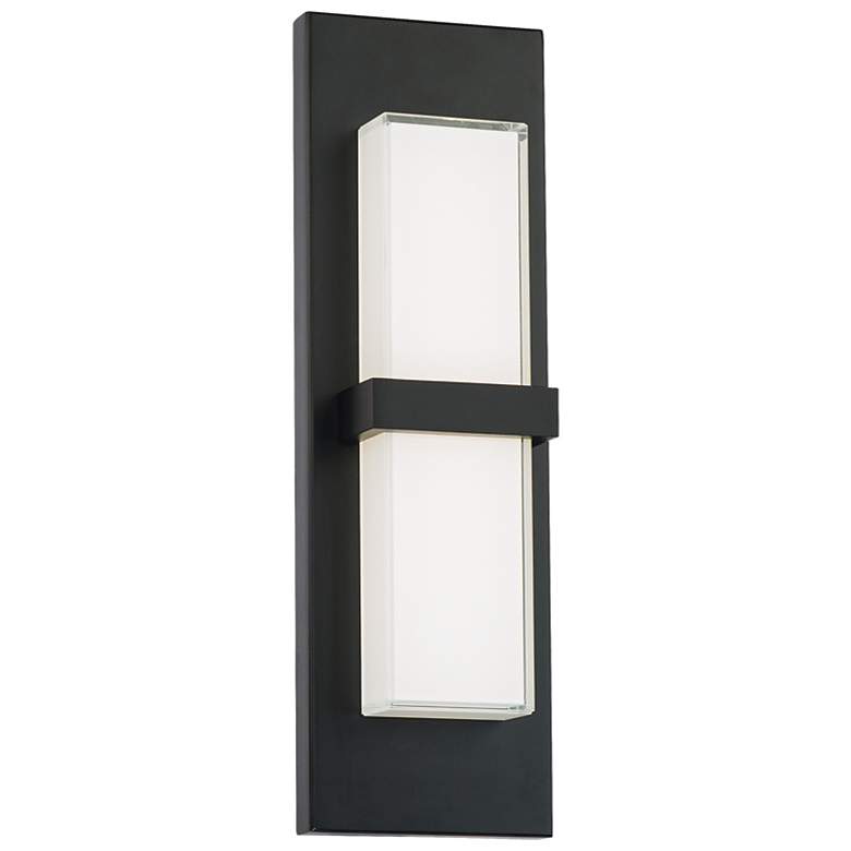 Image 1 dweLED Bandeau 16" High Black LED ADA Outdoor Wall Light