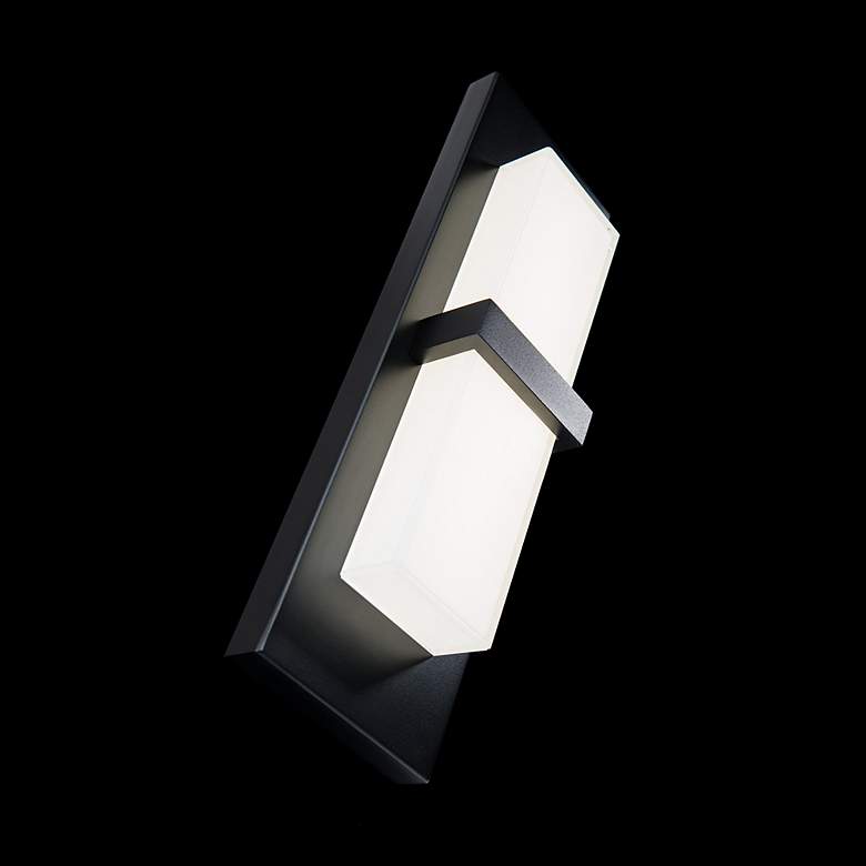 Image 5 dweLED Bandeau 16" High Black LED ADA Outdoor Wall Light more views