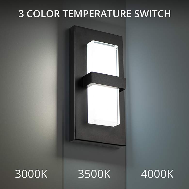 Image 6 dweLED Bandeau 16" High Black LED ADA Outdoor Wall Light more views