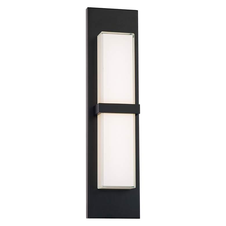 Image 1 dweLED Bandeau 22" High Black LED Outdoor Wall Light