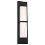 1_dweLED Bandeau 22" High Black LED Outdoor Wall Light