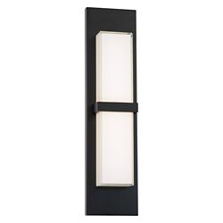 dweLED Bandeau 22" High Black LED Outdoor Wall Light