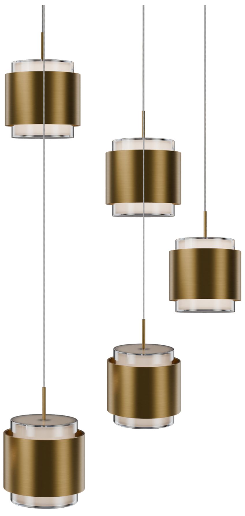 dweLED Banded Brass - Antique Brass Collection