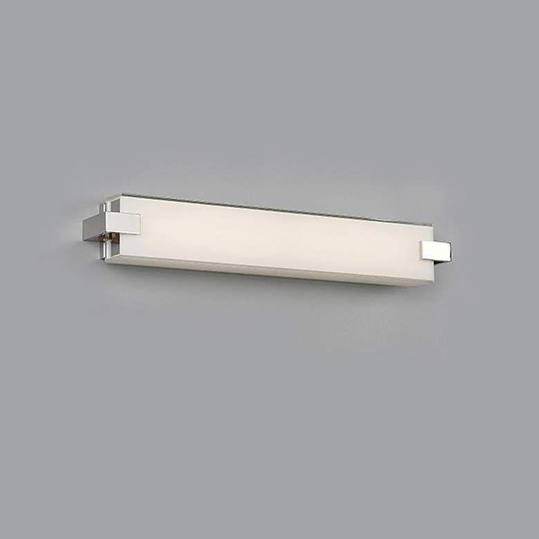 Image 1 dweLED Bliss 22" Wide Polished Nickel LED Bath Light