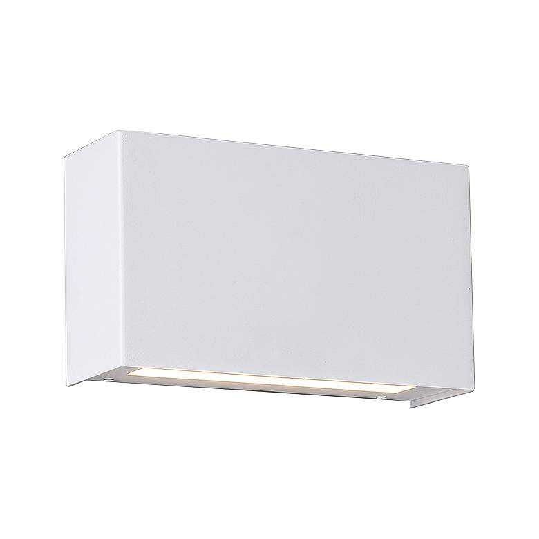 Image 1 dweLED Blok 7" High White LED Wall Sconce