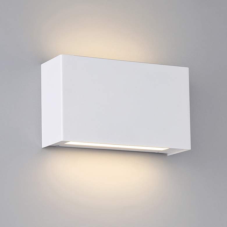 Image 3 dweLED Blok 7 inch High White LED Wall Sconce more views