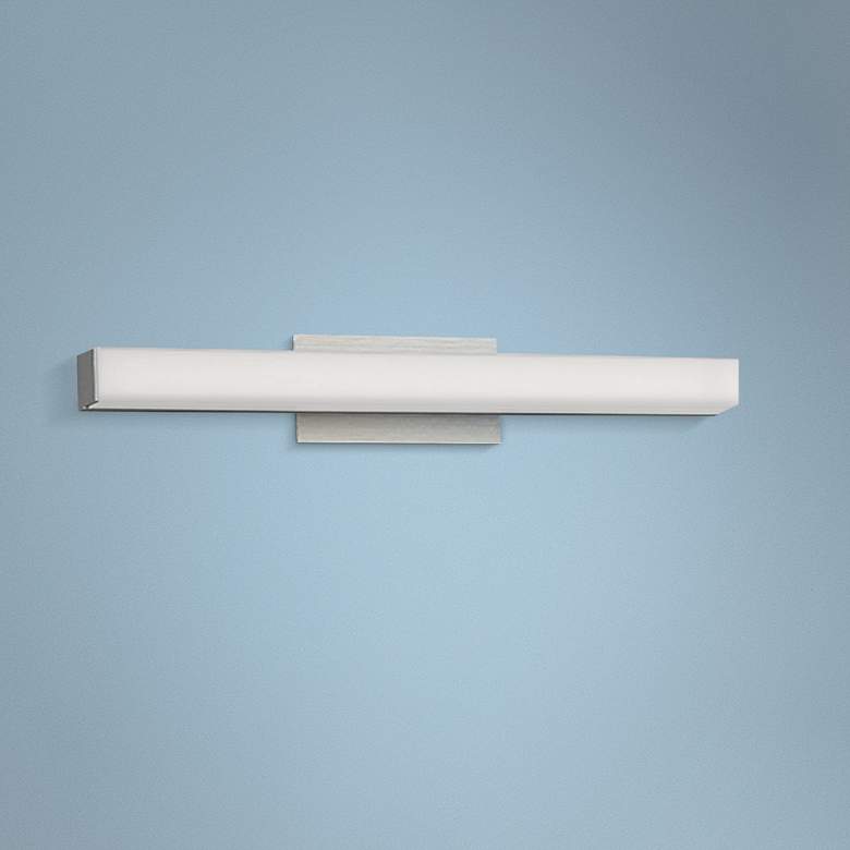 Image 1 dweLED Brink 18" Wide Brushed Aluminum 3500K LED Bath Light