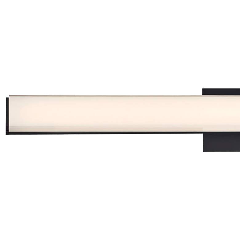 Image 2 dweLED Brink 24" Wide Brushed Black 3500K LED Bath Light more views