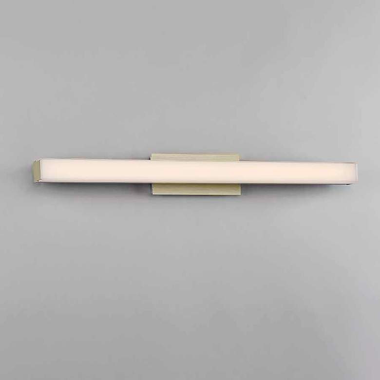 Image 3 dweLED Brink 24" Wide Brushed Black 3500K LED Bath Light more views
