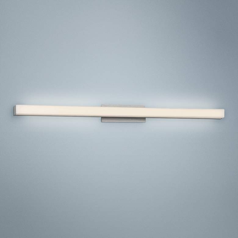 Image 1 dweLED Brink 36" Wide Brushed Aluminum 3500K LED Bath Light