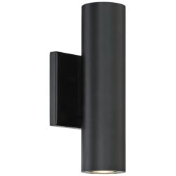 dweLED Caliber 10&quot; High Black LED Outdoor Wall Light