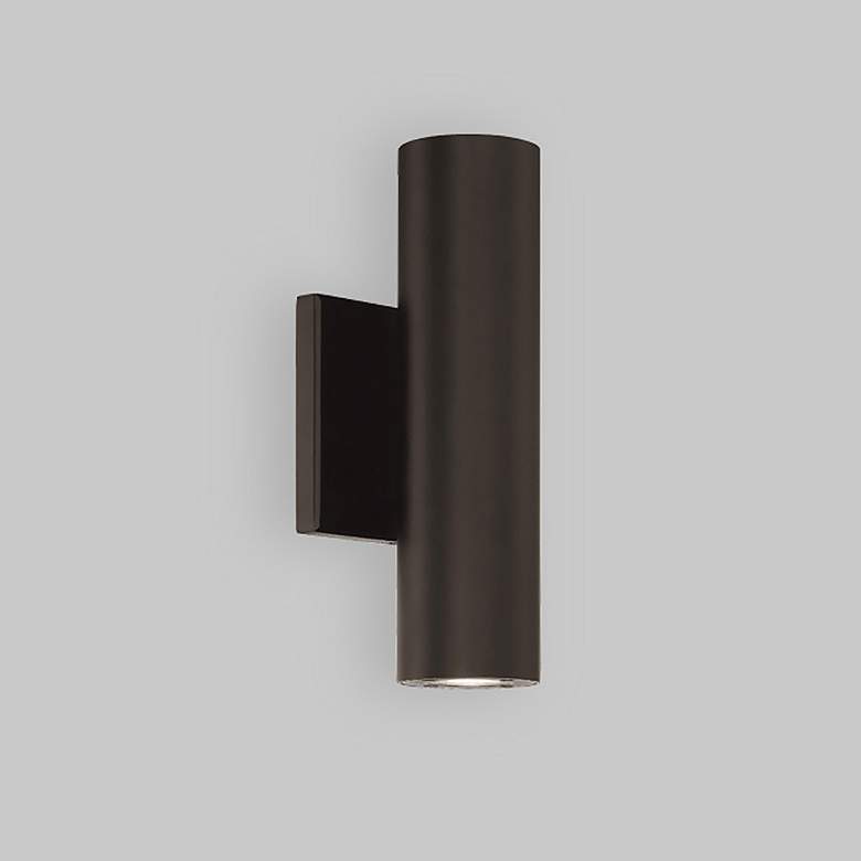 Image 1 dweLED Caliber 10" High Bronze LED Outdoor Wall Light
