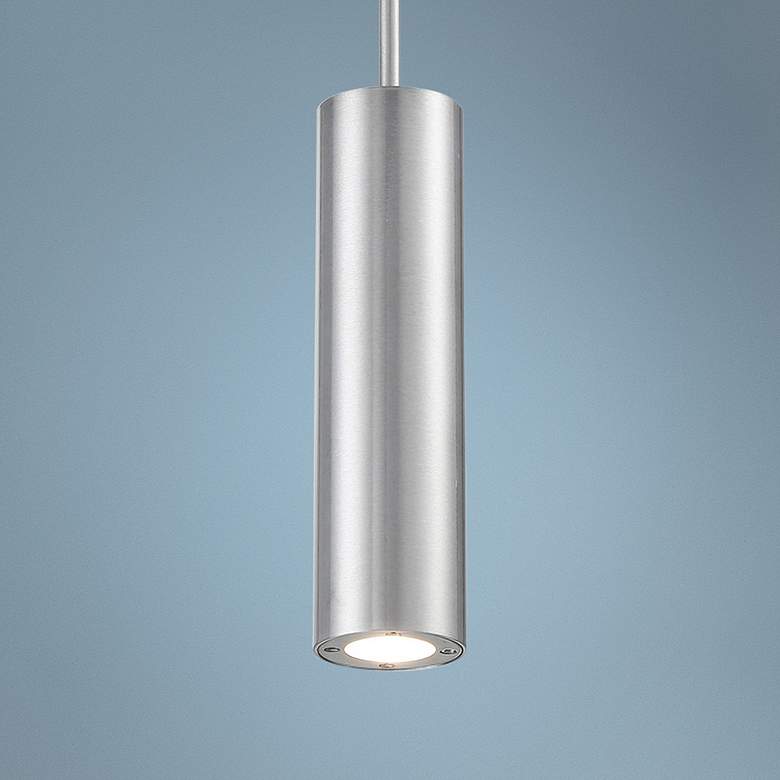 Image 1 dweLED Caliber 10" High Brushed Aluminum LED Outdoor Pendant