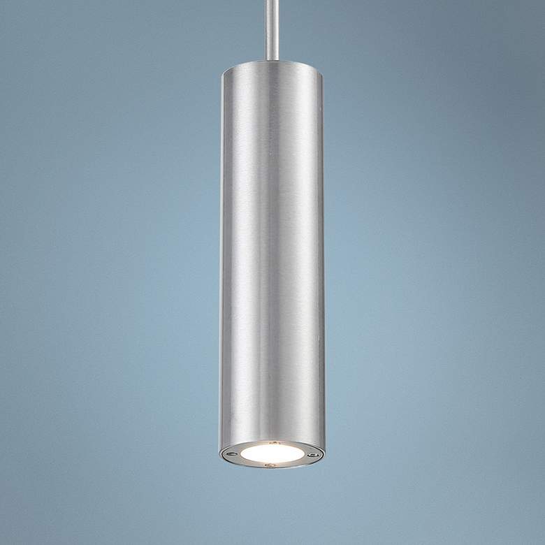 Image 1 dweLED Caliber 10 inch High Brushed Aluminum LED Outdoor Pendant