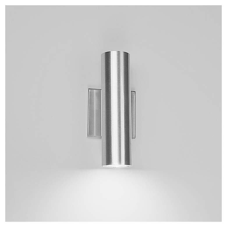 Image 3 dweLED Caliber 10 inch High Brushed Aluminum LED Outdoor Wall Light more views