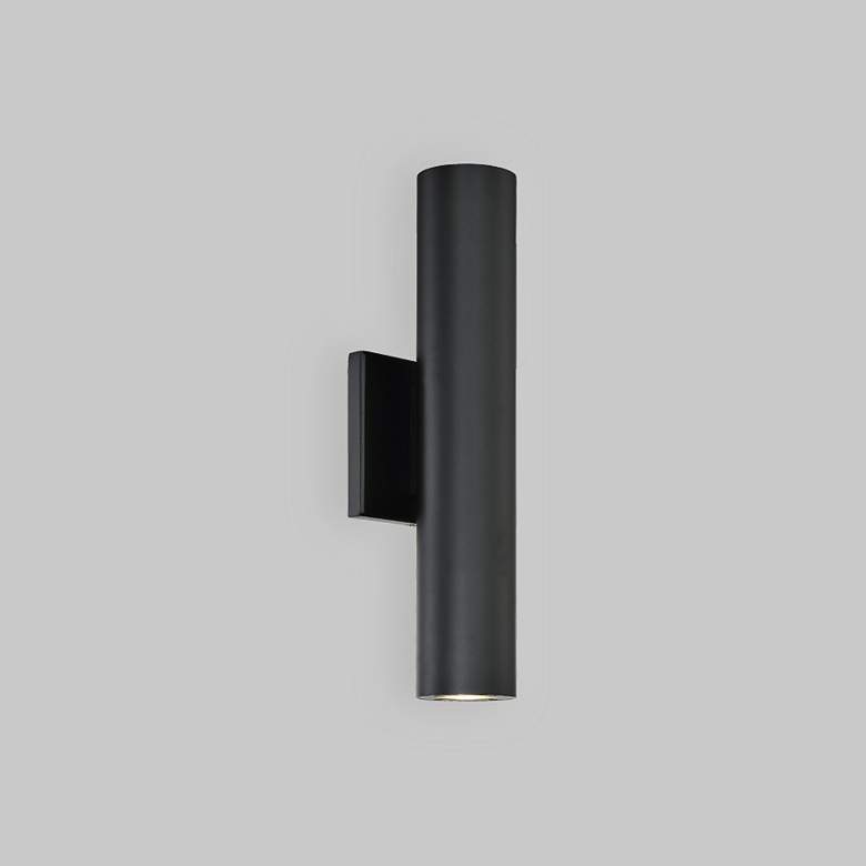Image 3 dweLED Caliber 14 inch High Black 2-Light Modern LED Outdoor Wall Light more views