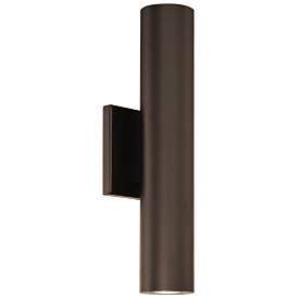 Image1 of dweLED Caliber 14" High Bronze 2-Light LED Outdoor Wall Light