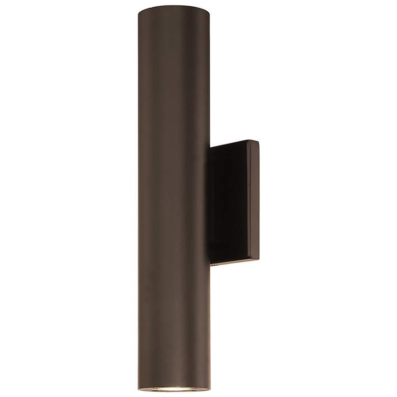 Image 1 dweLED Caliber 14 inch High Bronze 2-Light LED Outdoor Wall Light